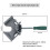 2PCS Right Angle Clip Clamp Single Handle 90 Degrees Angle Clamp Adjustable Swing Jaw for Carpentry Frame Metal Welding 6