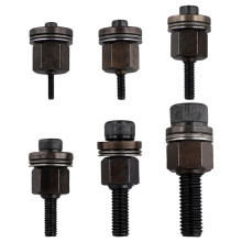 6Pcs Hand Rivet Tool Steel Set Manual Riveter Replace Tip Nut M3/M4/M5/M6/M8/M10 Mandrel for Rivet Nut Tool