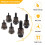 6Pcs Hand Rivet Tool Steel  Set Manual Riveter Replace Tip Nut M3/M4/M5/M6/M8/M10 Mandrel  for Rivet Nut Tool 2