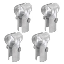 Abrazadera T para Riel Extremo 1-3/8 X1-3/8pulgadas,Abrazadera T para Cerca Alambre Cadena Acero Galvanizado,Abrazadera Riel Extremo para Tubo