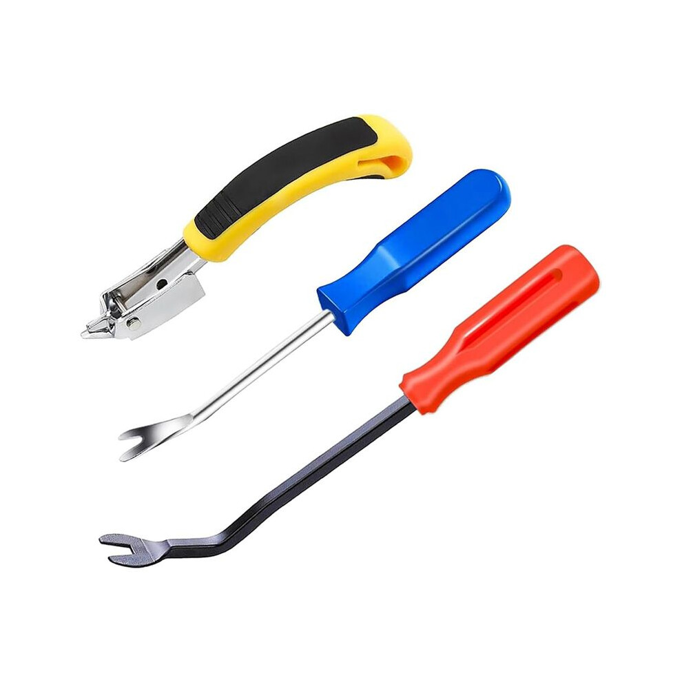 3Pcs Staple Remover, Heavy Duty Upholstery Staple Puller Tool With Ergonomic Handle, Tack-Puller Tool Nail Puller A 4711580862518