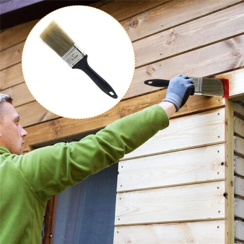 10 Pieces 2 Inch Paint Brush,Flat Paint Brushes Professional Paint Tools with Treated Plastic Handle for DIY Paint 2