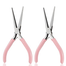 Paquet de 2 Pinces à Bec Effilé, Pince à Bec Long de 6 Pouces, Pince à Bijoux à Nez Plat, Pince à Petit Nez, Outils Pince à Cintrer les Fils