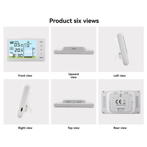 Ultrasonic Level Meter Multifunctional Household Water Level Meter Water Level High and Low Value Alarm Function