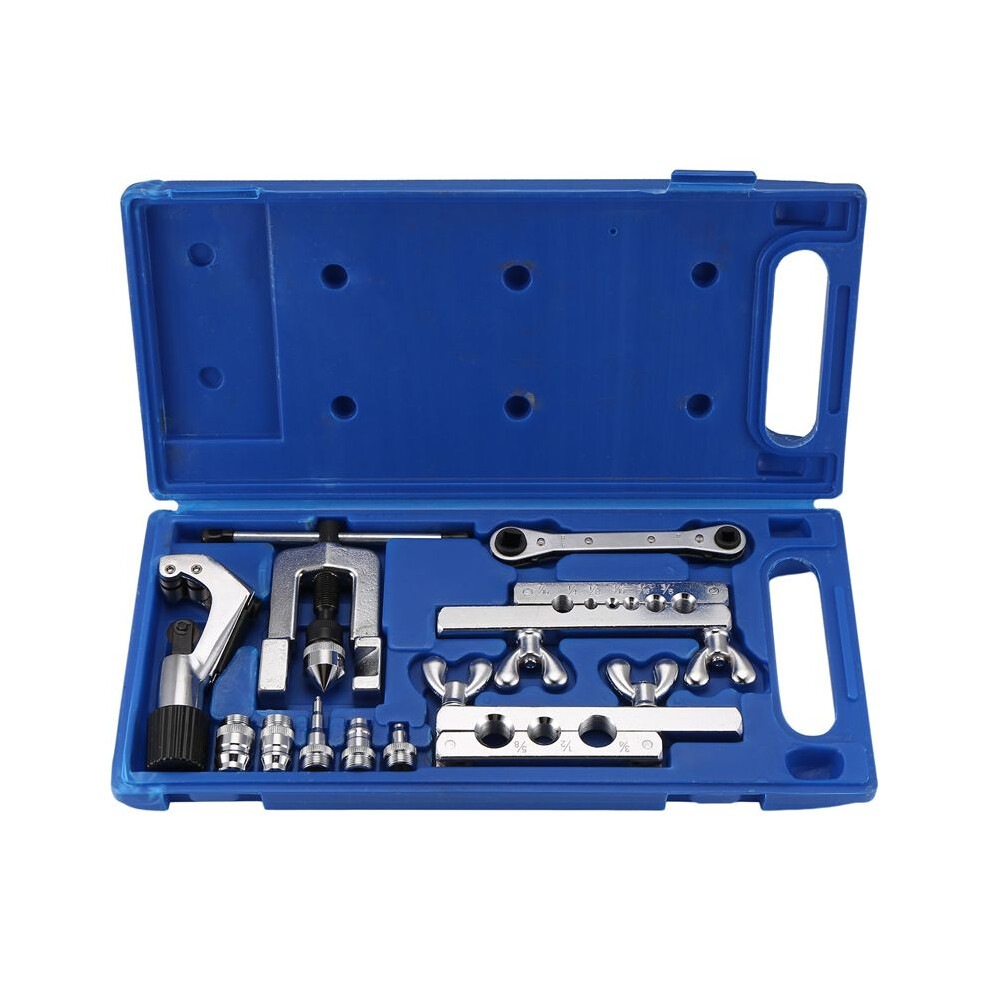 Single Flaring Tool & Swaging Tool Kit For Hvac, Tubing, Copper Pipe Flaring With Tubing Cutter & Ratchet Wrench 6033633430337