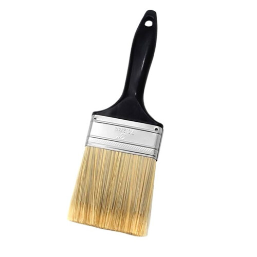 3inch Flat Paint Brushes,Professional Paint Tools with Treated Plastic Handle for DIY Paint,Furniture,Fences,Wall Trim 2