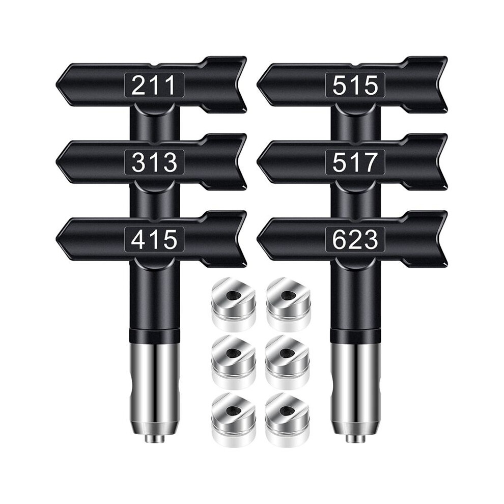 Sprayer Tips,6Pcs Airless Paint Sprayer Tips Reversible Sprayer Tips For Airless Paint Sprayer Machine Sprayer Nozzles 4711137889906