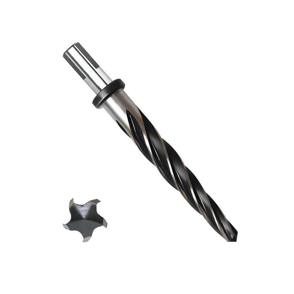 9/16Inch Steel Reamer, M2 Hss Conical Reamer For Steel, Alloy, Wood, Plastic Alignment, Large Hole - 5 Spiral Flutes 6032048570508