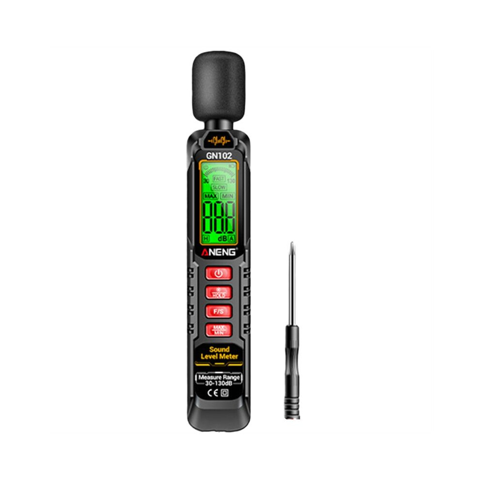Aneng Gn102 Digital Sound Level Meter 30-130Db Ambient Noise Volume Decibel Meter Noise Meter 6032664122242