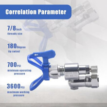 287030 CleanShot Shut-Off Valve Airless Paint Sprayers Swivel Joint Extension Rotary Airless Sprayers Connection Thread
