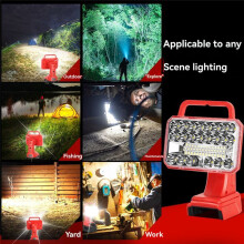 2000LM LED Work Light for M18 18V 18W Portable Job Light with USB for Outdoor Job Site Use