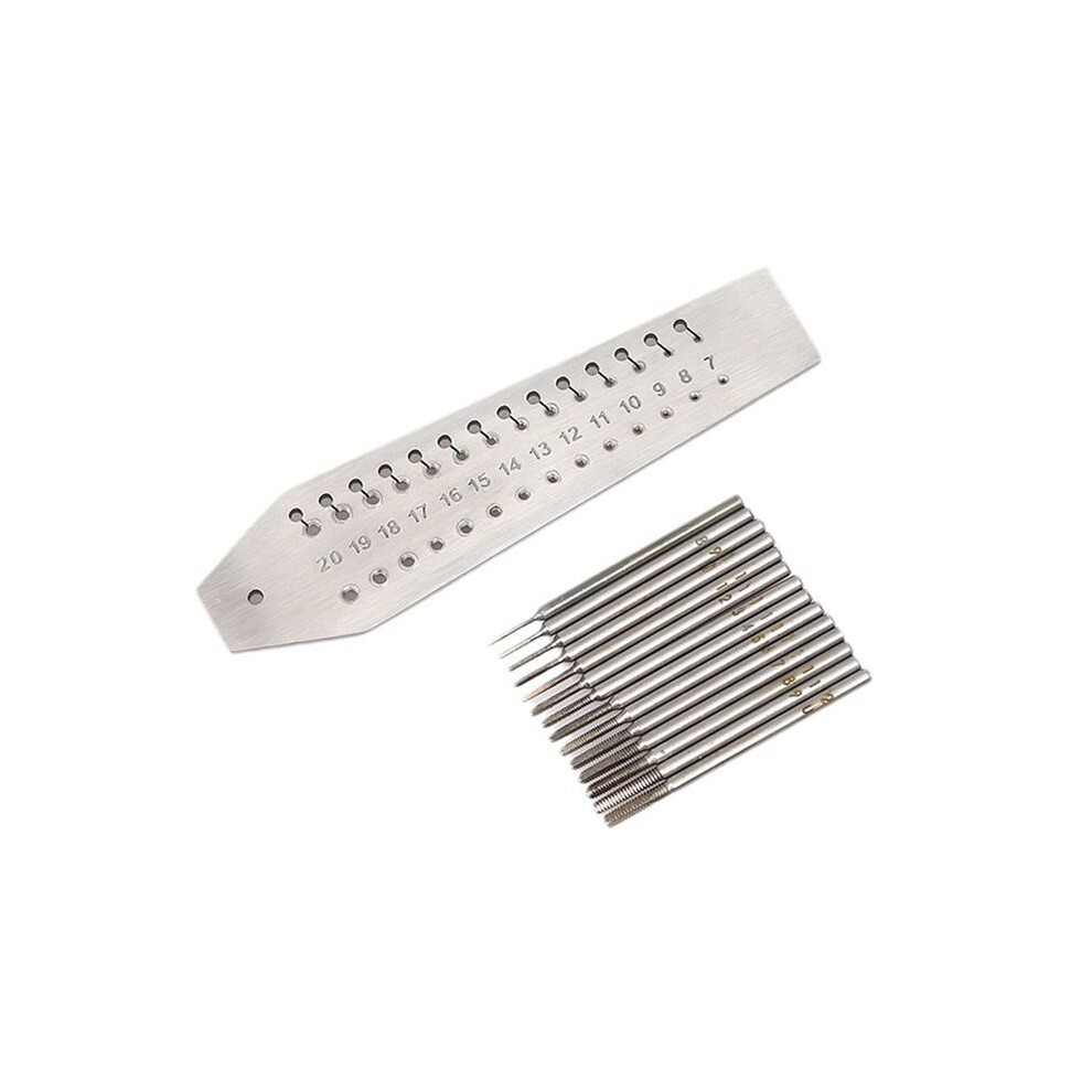 Watch Tap & Die Set,14 Taps Screwplate 0.7Mm 2Mm ,Micro Screw Thread Cutting Tools For Watch Plate& Arbor Repair 6031094932018