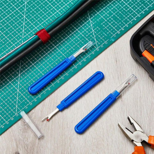 10 Pcs Fiber Optic Stripper Tools Set, Cable Binder Ripper with Enhanced Leverage 2