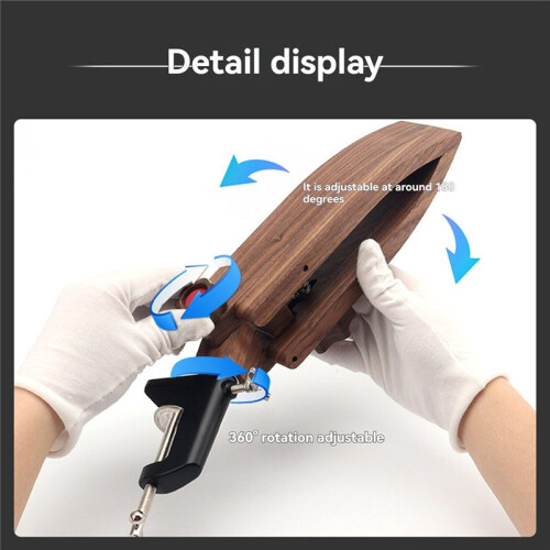 Hand Sewing Wooden Clip Adjustable Clamp Foldable Leather Sewing Tool DIY Stitching Fixed Rack 1