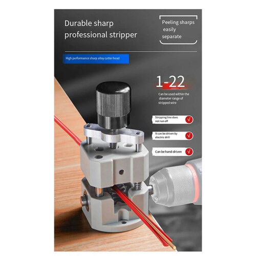 Manual Wire Stripping Powered Wire Stripper Machine, Copper Wire Stripper, Drill Wire Stripper, Electric Wire Stripp 1
