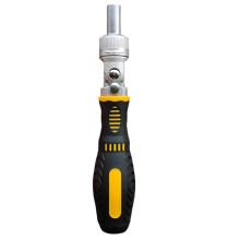 72-Tooth Ratchet Two-Way Screwdriver Set Bendable Labor-Saving Screwdriver Kit One-Word Household Maintenance Tool