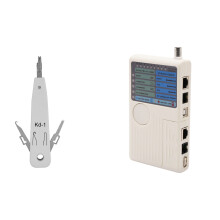 1 Pcs for RJ11 RJ12 RJ45 Cat5 KD-1 Network Cable Wire Cut Tool & 1 Pcs RJ11 RJ45 USB BNC LAN Network Cable Tester