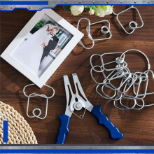 Miter Spring Clamps Pliers with 20 Miter Spring Clamps for Woodworking, Picture Frames, Wood Trim, Moldings with