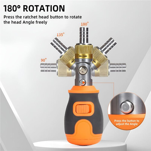 8in1  Ratchet Screwdriver Precision Multi Tools Magnetic Bits Household Multi-Purpose Pocket Portable Screw Driver 1