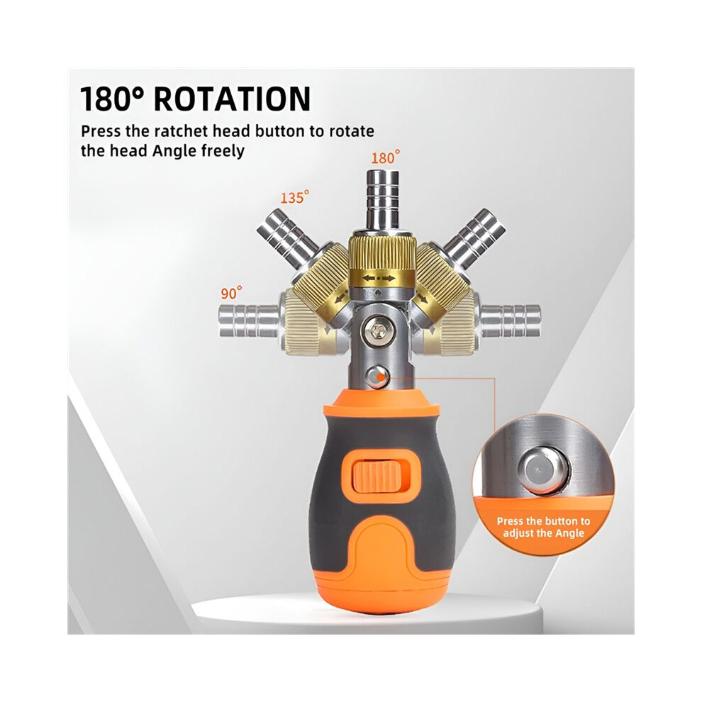 8In1 Mini Ratchet Screwdriver Precision Multi Tools Magnetic Bits Household Multi-Purpose Pocket Portable Screw Driver 4852693546251