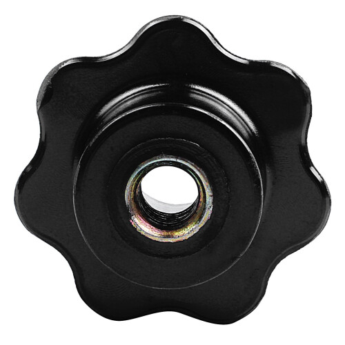 15 Pieces Black Star Grip Knobs, Female Thread Diameter 8mm,  Diameter 40mm