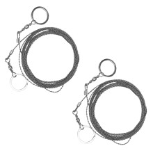2X ZewnęTrzna RęCzna PiłA Linowa 304 PiłA Ze Stali Nierdzewnej Camping Life-Saving Woodwork Super Fine Hand Saw Wire 5M