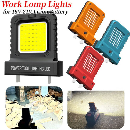 LED Work Light Waterproof Power Tool Accessorie Lithium Battery Work for Flood Lighting, Outdoor Construction D 2