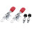 12 PCS 60 Lbs Antislip Covered Hand Tool Toggle Clamp Horizontal Clamp 201A 6
