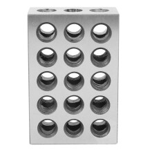 4Pcs 25X50X75mm Hardened Steel Blocks 23 Holes Parallel Clamping Block Lathe Tools Precision 0.005mm for Machine Tool