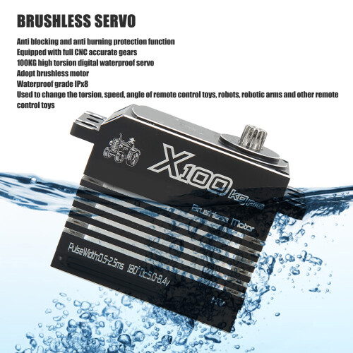 IPx8 Waterproof 100KG RC Servo