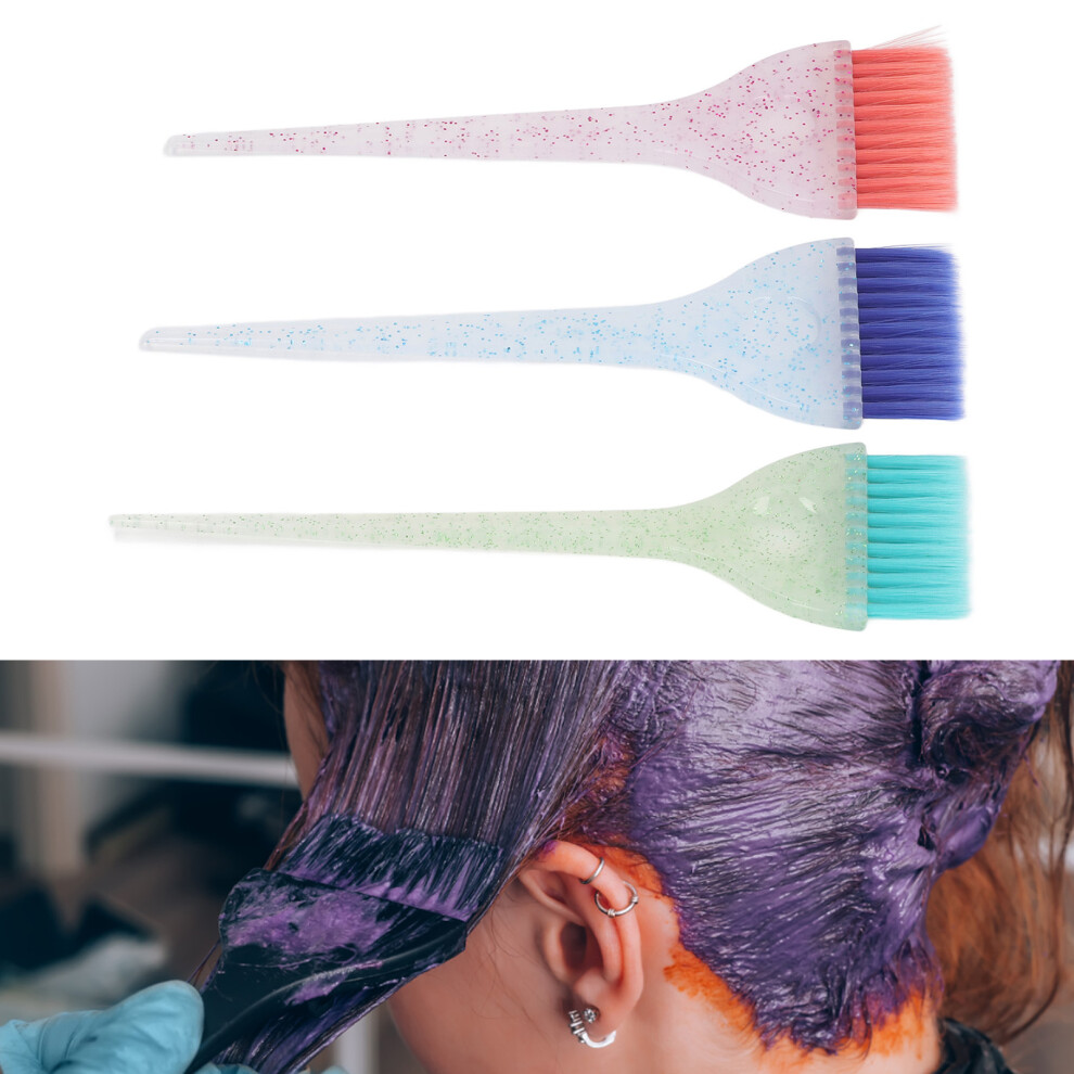 Nylon Bristle Hair Dye Brush Set 3Pc