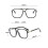Aviator Square Blue Light Blocking Reading Glasses +3.00 Magnification Clear Frame for Computer Gaming TV Use 4