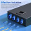 Faseroptischer Adapter SC UPC Singlemode-Stecker 50 Stück Stahl-Patchkabel 5