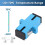 Faseroptischer Adapter SC UPC Singlemode-Stecker 50 Stück Stahl-Patchkabel 8