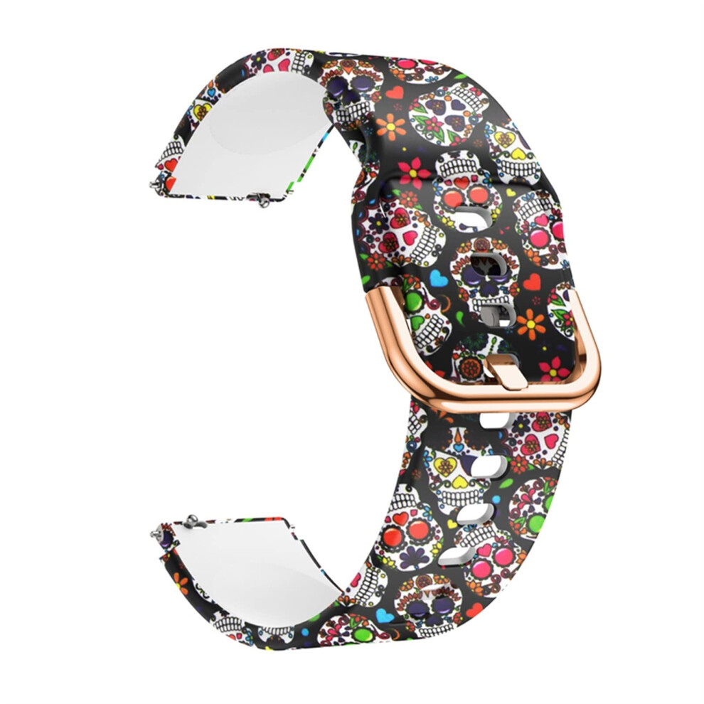 18Mm Quick Release Soft Silicone Watch Band For Ticwatch C2 And Garmin Active S 9073542663362