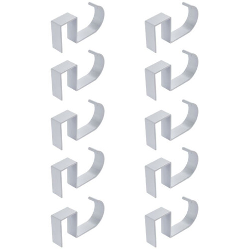 10 Shaped Table  Hook Student Desk Side Hanging Bag Removable Office Handbag Holders Table Hooks White