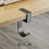 10 Shaped Table  Hook Student Desk Side Hanging Bag Removable Office Handbag Holders Table Hooks Gray 2