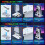 Heat Dissipation Bracket Base with RGB Lighting for PS5 Double Handle Handle Charging Block for PS5/SLIM/Pro Host White 7