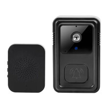 Trådlös WiFi Dörrklocka Kamera Video Tvåvägs Intercom Dörrklocka Home Voice Change Dörrklocka Night Vision Kamera Svart