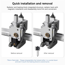 For A1 Hotend Kit Replace Nozzle A1 Hotend A1 Nozzle Hot End Assembly Print Hardened 0.8mm