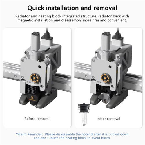 For  A1 Hotend Kit Replace Nozzle  A1 Hotend A1  Nozzle Hot End Assembly Print  Hardened 0.8mm
