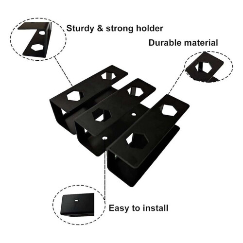 Under Desk Laptop Mount Sturdy with Screw Metal Notebook Space Saving Under Table Notebook Organizer Support 1
