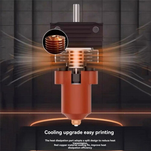 K1 Ceramic Hotend Kit -Quick Swap Nozzle, Integrated Extruder Hot End Replacement for K1 MAX, K1C 3D Printer 2