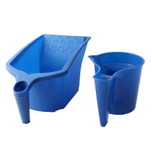 2 Pcs Roller Brush Holding Paint Cup New Material Convenient Construction Plastic Paint Tray Paint Tool Set