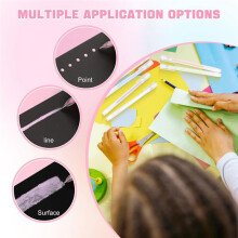 48 Quick Drying Color Spot Glue Pen Bulk, Quick Dry Roller Glue Pens Easy Control Precision Glue Pens Ballpoint Glue Pen