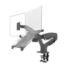 Desktop F160-FP 2 Spring Dual Arm Stand for 17 Inch -27 Inch Monitor Holder Laptop Support Air Press Mount Stand Load B