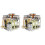 Double-Layer Rotating Rack Multi-Function Rotating Rack for Home Kitchen Height-Adjustable Rack with Hooks Two-Pack 2