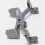 Metal Pull Rod Base  Mounts Servo Set with 2Pcs Metal Bracket 5