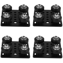 4X 3D Printer Accessories European Standard 2020 Aluminum Profile Pulley V-Slot Build Gantry Plate