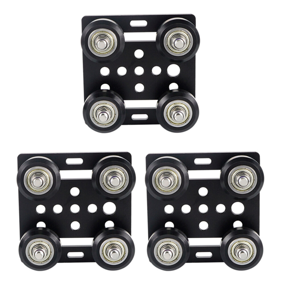 3X 3D Printer Accessories For V Slot European Standard 2020 Aluminum Profile Pulley V-Slot Build Gantry Plate 6033767562966